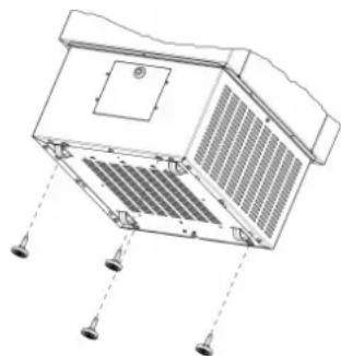 MIELE PAC 1045 - Monter les pieds à vis - 1