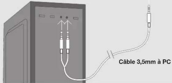 Câble 3,5mm à PC