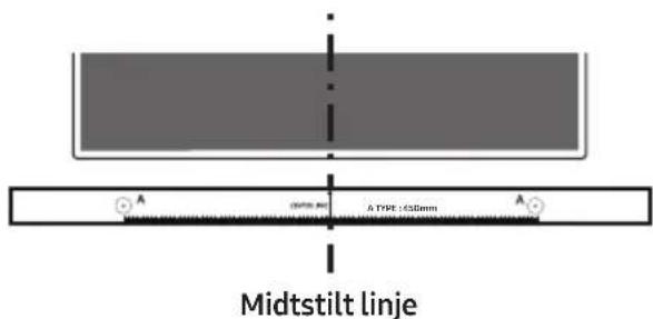 Midstilt linje A TYPE: 450mm