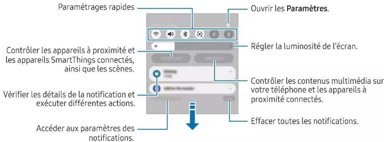 SAMSUNG Galaxy A04s - Volet des raccourcis - 1