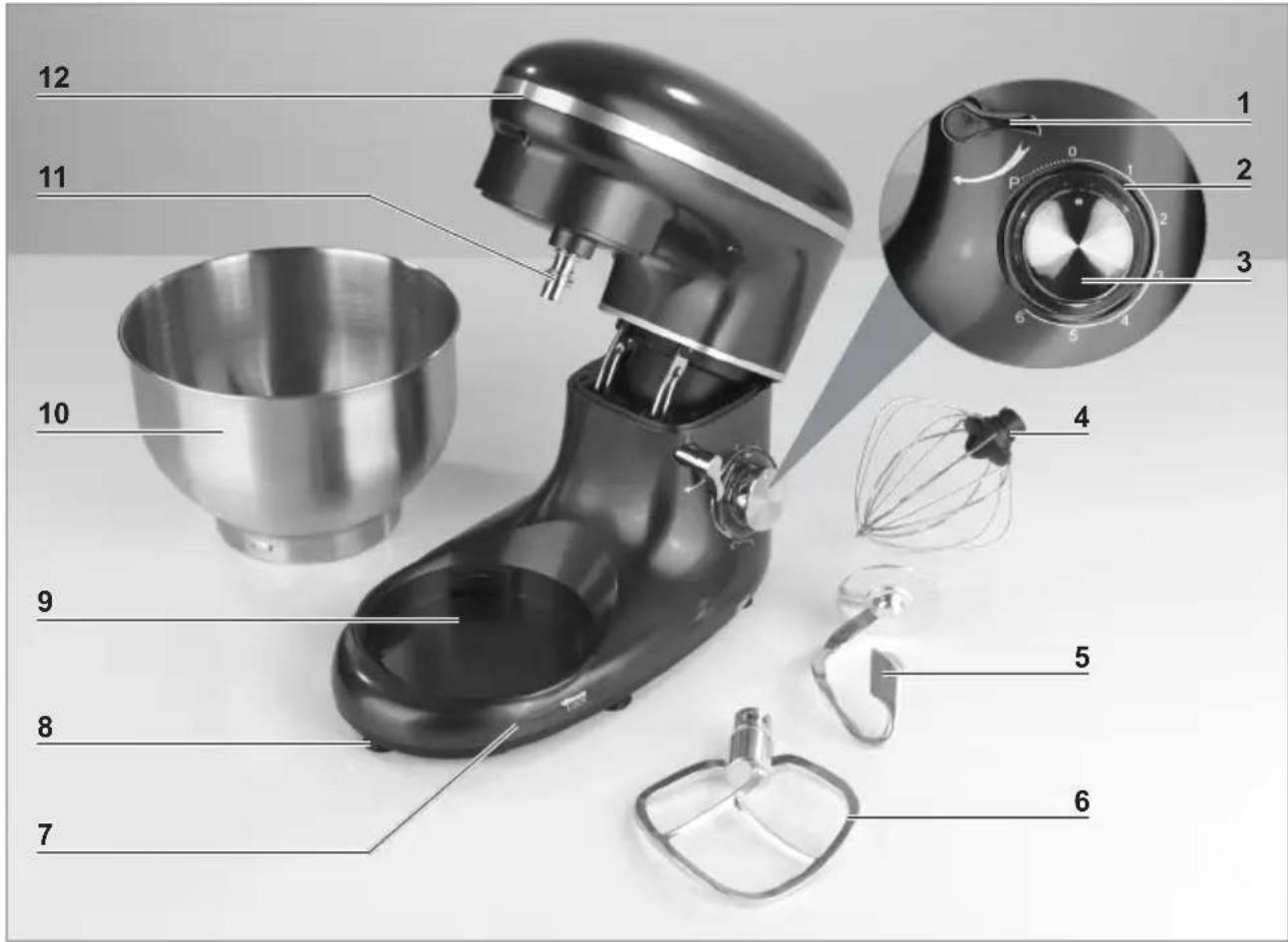 Gourmetmaxx 03440 - Apparaatoverzicht - 1