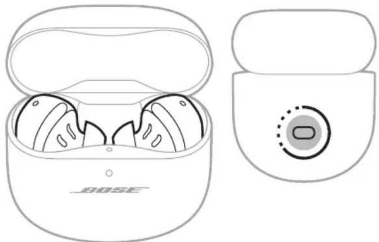 BOSE QuietComfort Earbuds II - NEU STARTEN DER OHRHÖRER UND DES LADE-ETUIS - 1