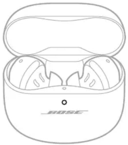 BOSE QuietComfort Earbuds II - PRÜFEN DES BATTERIESTANDS DES LADE-ETUIS - 1