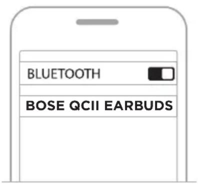 BOSE QuietComfort Earbuds II - Connexion VIA le MENU bluetooth de votre périphérique MOBILE - 2