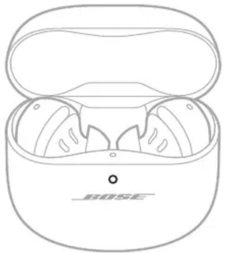 BOSE QuietComfort Earbuds II - A BEEPITETT TÖLTÖVEL RENDELKEZÖ TOK   TÖLTÖTTSEGI SZINTJÉNEK ELLENÖRZÉSE - 1