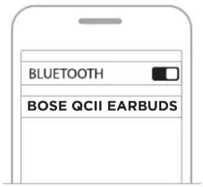 BOSE QuietComfort Earbuds II - CONECTAR USANDO LA FUNCION BLUETOOTH EN SU DISPOSITIVO MOVIL - 2