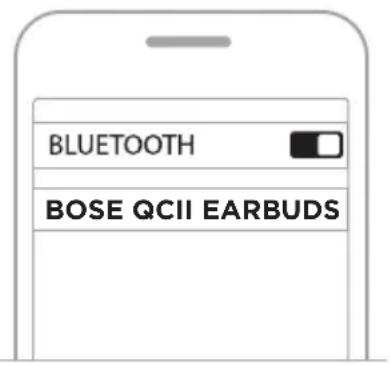 BOSE QuietComfort Earbuds II - 使用行動裝置上的BLUETOOTH功能表連接 - 2