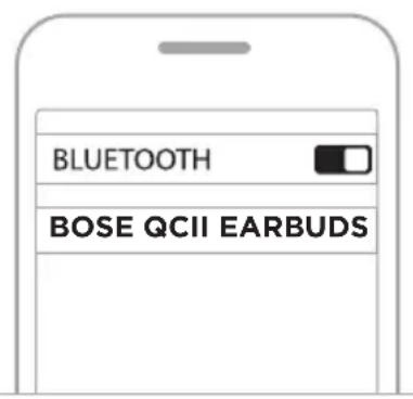 BOSE QuietComfort Earbuds II - モバイル機器のBLUETOOTH×ニーを使用て接続する - 2