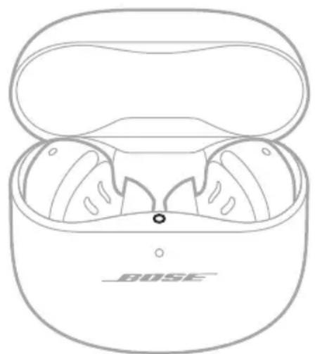 BOSE QuietComfort Earbuds II - Medan öronsnäckorna laddas - 1