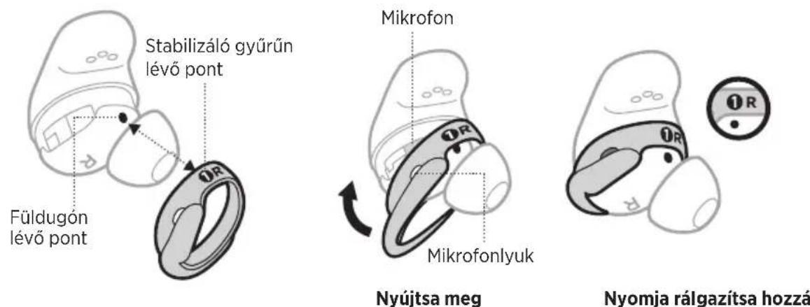 BOSE QuietComfort Earbuds II - A STABILIZÁLÓ GYÜRÜK CSERÉJE - 2
