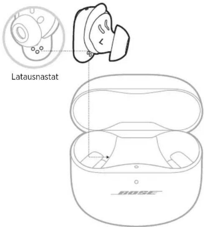 BOSE QuietComfort Earbuds II - NAPPIKUULOKKEIDEN LATAAMINEN - 1