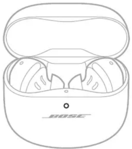 BOSE QuietComfort Earbuds II - Vérification du niveau de CHARGE de la batterie de l'étui de recharge - 1