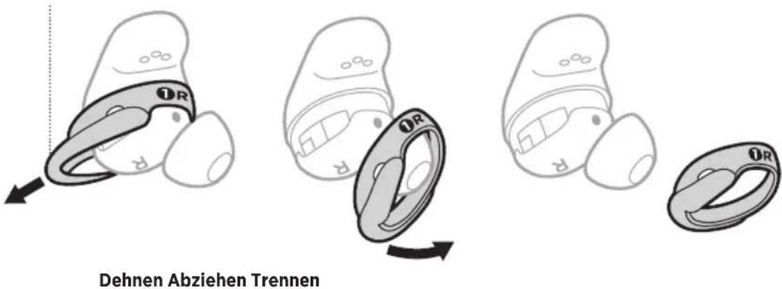 BOSE QuietComfort Earbuds II - AUSTAUSCHEN DER STABILITÄTSBÄNDER - 1