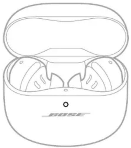 BOSE QuietComfort Earbuds II - SPRAWDZANIE POZIOMU NAŁADOWANIA BATERII FUTERAŁU - 1