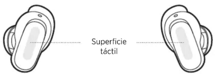 BOSE QuietComfort Earbuds II - ÁREA DE SUPERFICIE TACTIL - 1