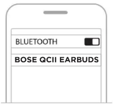 BOSE QuietComfort Earbuds II - ŁACZENIE PRZY UZYCIU MENU BLUETOOTH URZADZENIA PRZENOSNEG - 2