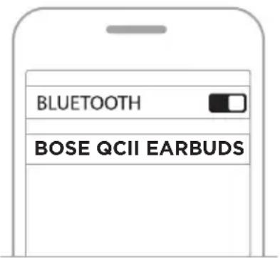 BOSE QuietComfort Earbuds II - CONNECT USING THE BLUETOOTH MENU ON YOUR MOBILEDEVICE - 2