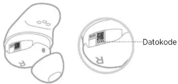 BOSE QuietComfort Earbuds II - VISNING AF DATOKODEN FOR IN-EAR HOVEDTELEFONEN - 1