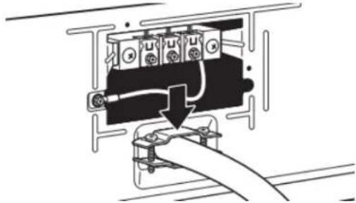 MAYTAG MED5430MW - Fixer le serre-câbles du câble d'alimentation - 2
