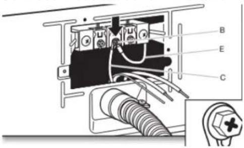 MAYTAG MED5030MW - Connect neutral bond wire and neutral wire - 1