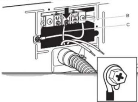 MAYTAG MED5030MW - Connecter le conducteur neutre - 1
