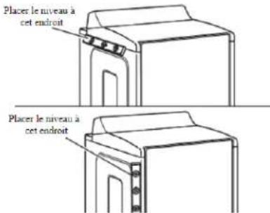 MAYTAG MED5030MW - Placer la sécheuse à son emplacement final - 2