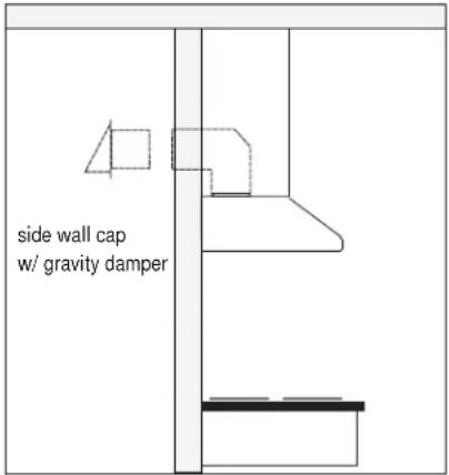 side wall cap w/ gravity damper