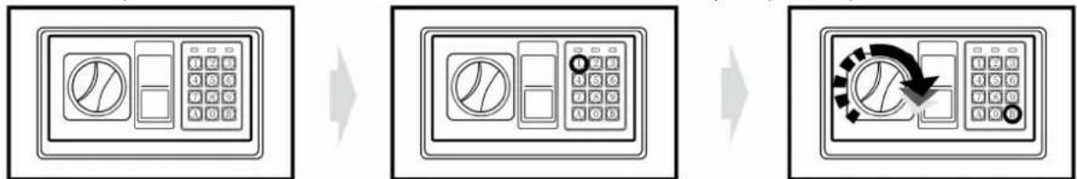 Olymp GOsafe 50B - Aprire la porta con il codice utente - 1