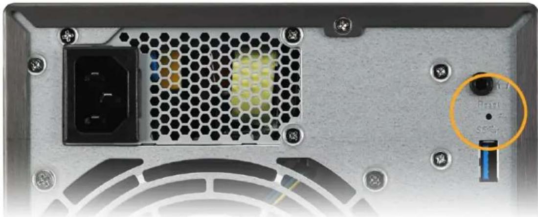 Asustor Lockerstor 6 Gen 2 AS6706T - Bouton de réinitialisation - 1