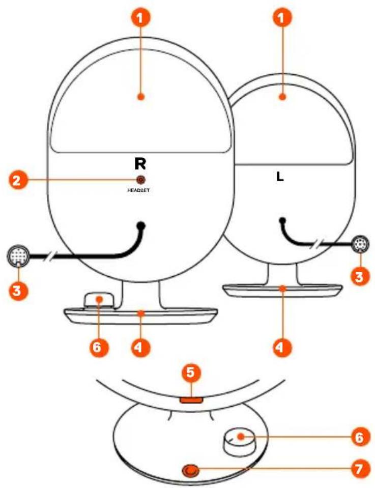 STEELSERIES Arena 7 - SATELLITE SPEAKERS - 1