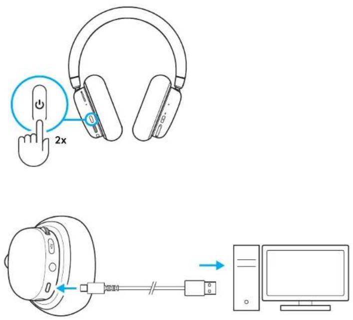 LOGITECH G735 - Charging the Battery - 1