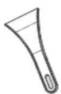 INDESIT I55TM 4110 S 1 - Spatule en plastique - 1