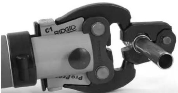 RIDGID RP 210 - Pressing A Fitting With Typical Actuator And Press Ring Set - 2
