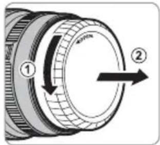 FUJIFILM GF2035mmF4 R WR - Abnehmen der Objektivdeckel - 2