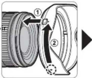 FUJIFILM GF2035mmF4 R WR - Fixation du pare-soleil - 1