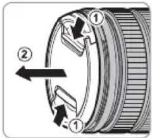 FUJIFILM GF2035mmF4 R WR - Abnehmen der Objektivdeckel - 1