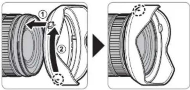 FUJIFILM GF2035mmF4 R WR - Montaggio paraluce - 1