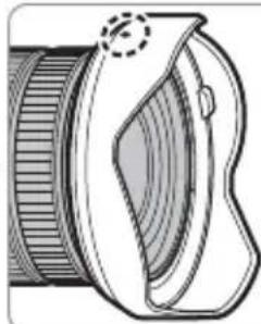 FUJIFILM GF2035mmF4 R WR - Fixation du pare-soleil - 2