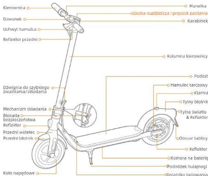 SEGWAY Ninebot KickScooter F40E - Schemat - 1