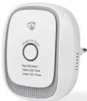 NEDIS ZBDG11CWT - Zigbee 3.0 | Alimentation secteur | Cycle de vie du capteur: 5 An(s) | EN 50194-1:2009 | Android™ / IOS | Avec bouton de test | 75 dB | Blanc - 3
