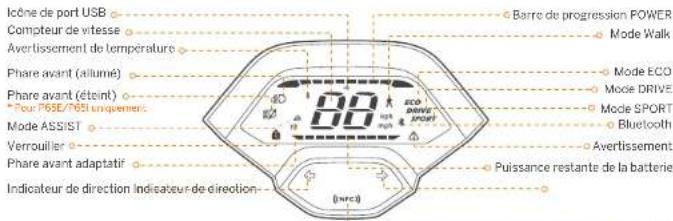 SEGWAY Ninebot KickScooter P65E - Diagramme et fonctions - 3