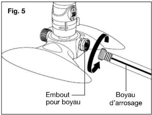 Aqua Joe SJIOMS16 - Branchement du boyau d'arrosage - 1