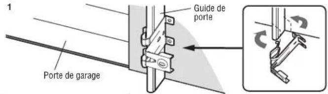 CHAMBERLAIN 0410136 - INSTALLATION DES GUIDES DE PORTE - 1