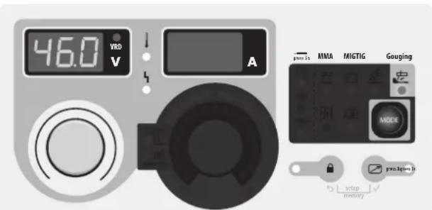 GYS Exagon 400 CCCV - MODE SELECTION AND SETTINGS - 1