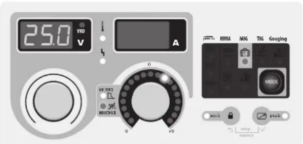 GYS Exagon 400 CCCV - Inductance settings : - 1