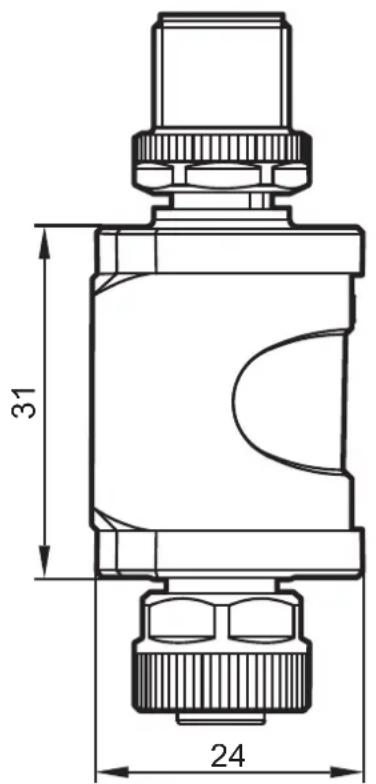 IFM DP2200 - Schéma d'encombrement - 2