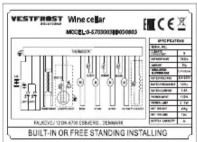 VESTFROST WFG 47 - Spare parts - 1