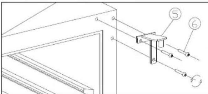 VESTFROST WFG 47 - Change of hinge side - 3