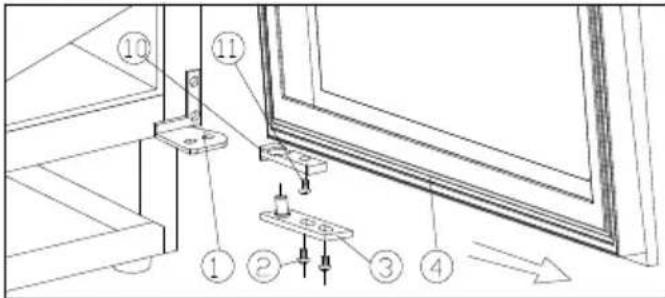 VESTFROST WFG 47 - Change of hinge side - 1