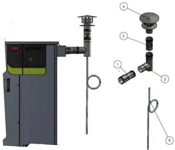 Carel gaSteam - Exemples d'installation de cheminées intérieures et extérieures - 4